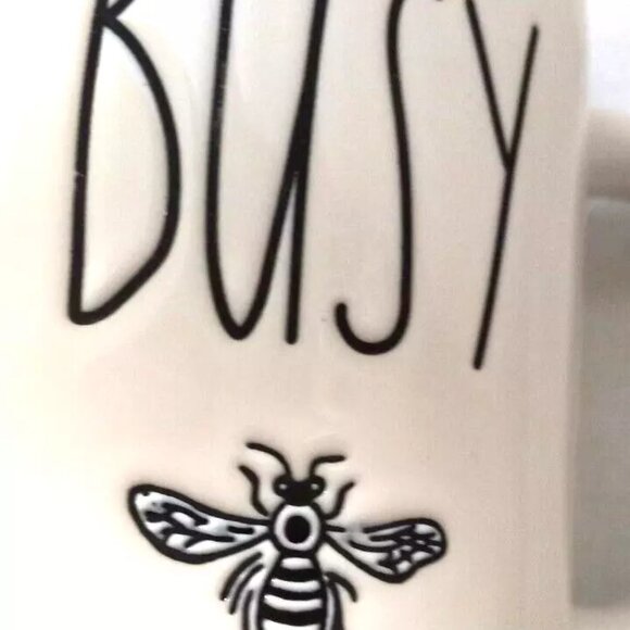 Rae Dunn “Busy Bee” Mug Artesian Collectibles Coffee Cup Bumble Hustle - Picture 2 of 5